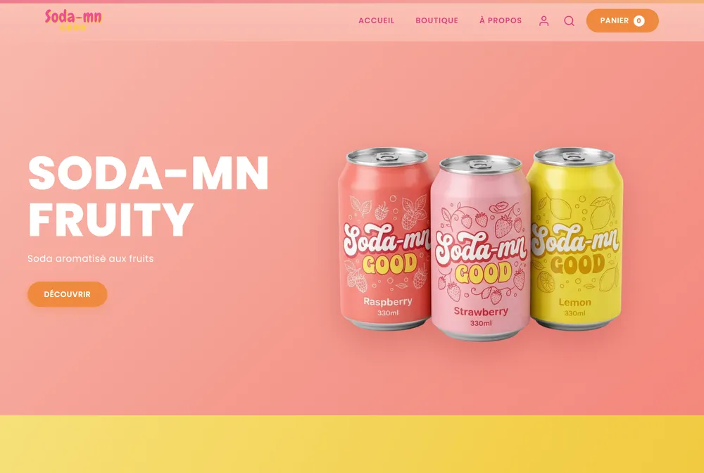 Aperçu du site Soda-mn Good