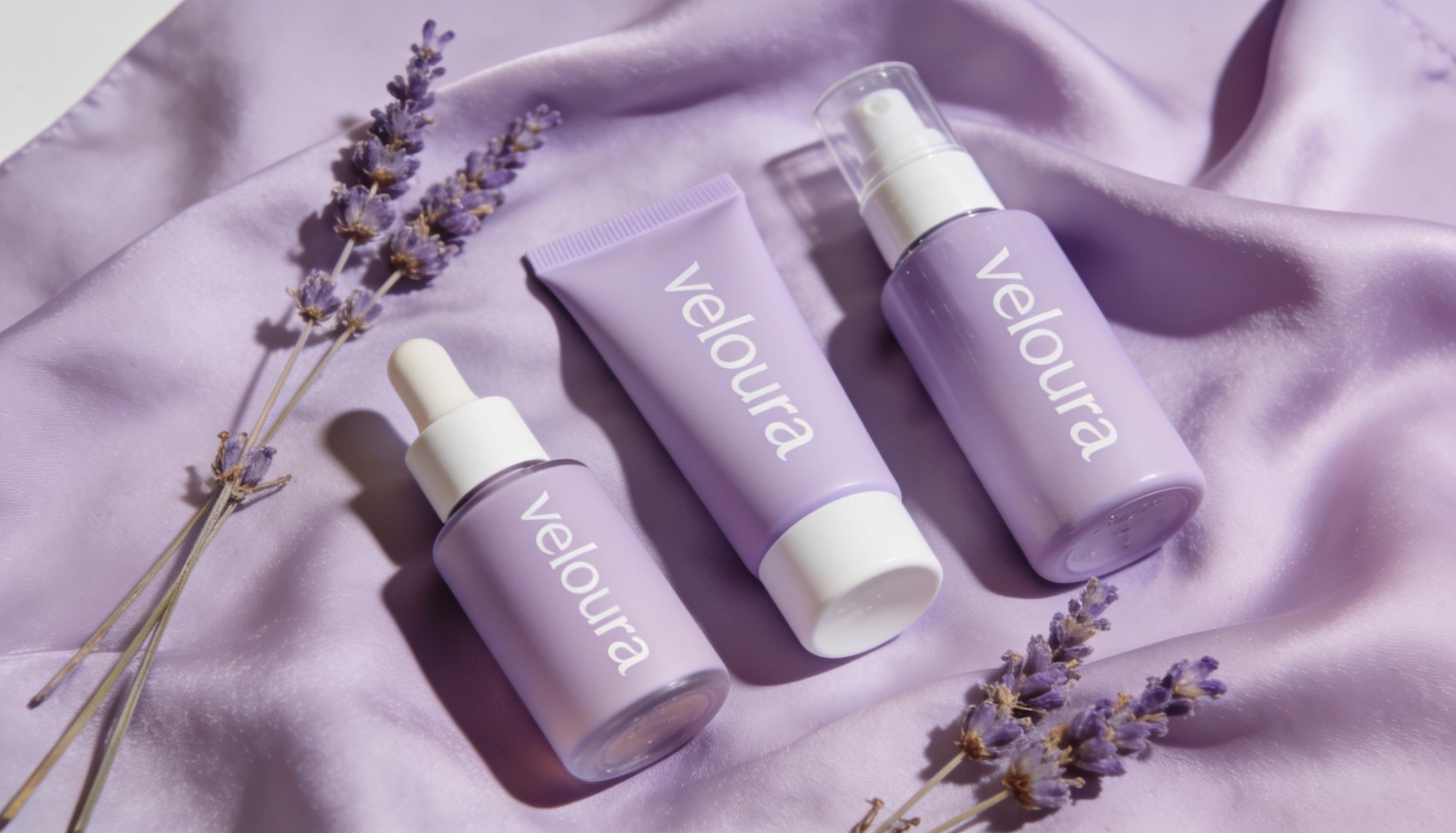 La collection veloura sur soie lilas